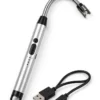 USB rechargeable electric arc lighter showing its charging feature and rechargeable design